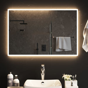 Specchio da Bagno con Luci LED-Specchio per Bagno 60x90 cm 846536