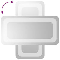 Specchio da Bagno con Luci LED 20x40 cm 3154088