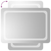 Specchio da Bagno con Luci LED 50x70 cm cod mxl 67718