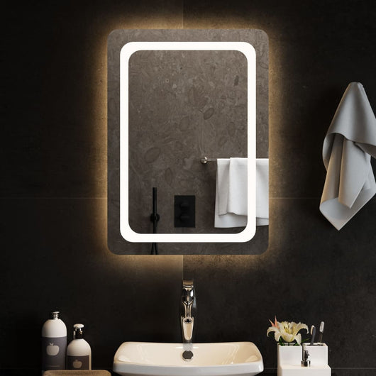 Specchio da Bagno con Luci LED 50x70 cm 3154093