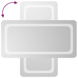 Specchio da Bagno con Luci LED 40x80cm 3154094