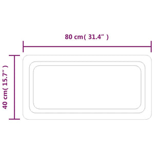 Specchio da Bagno con Luci LED 40x80cm 3154094