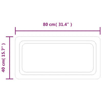 Specchio da Bagno con Luci LED-Specchio per Bagno 40x80cm