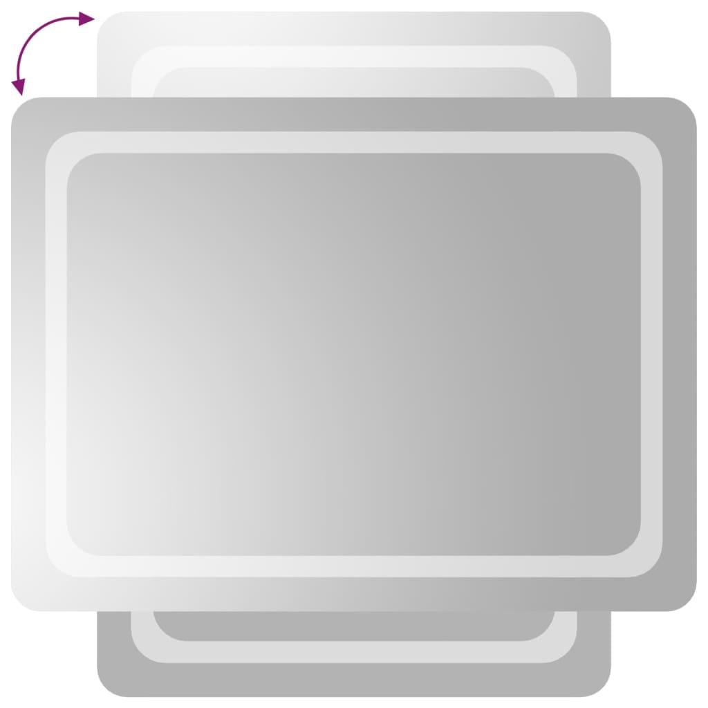 Specchio da Bagno con Luci LED 60x80 cm 3154096