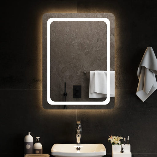 Specchio da Bagno con Luci LED 60x80 cm 3154096
