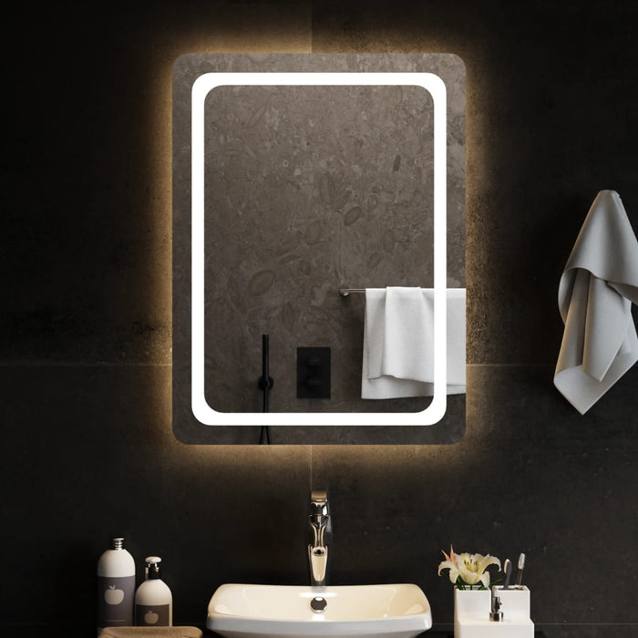 Specchio da Bagno con Luci LED 60x80 cm 3154096
