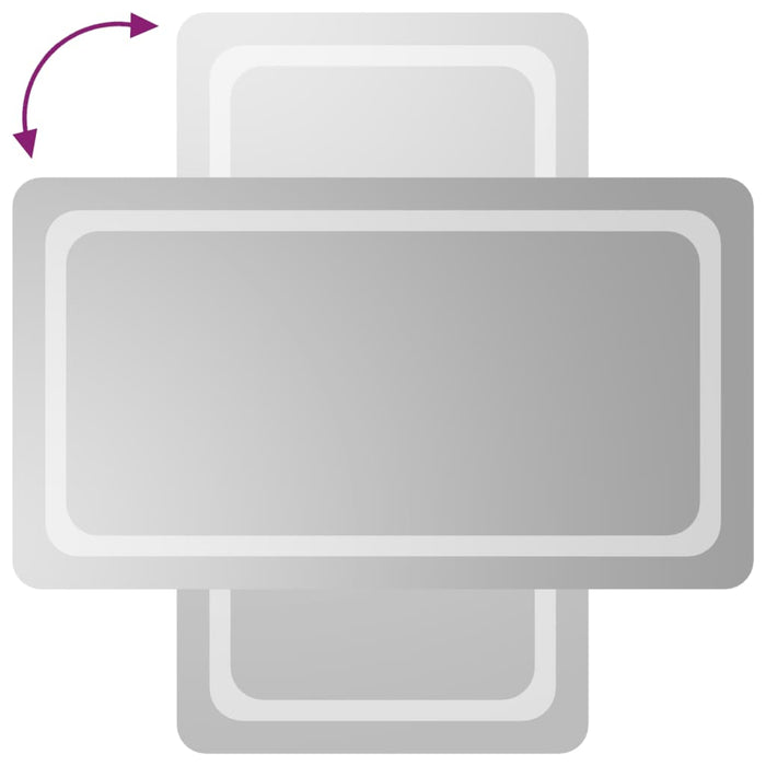 Specchio da Bagno con Luci LED 50x90 cm 3154098