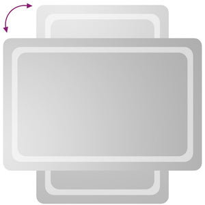 Specchio da Bagno con Luci LED 60x90 cm cod mxl 67640