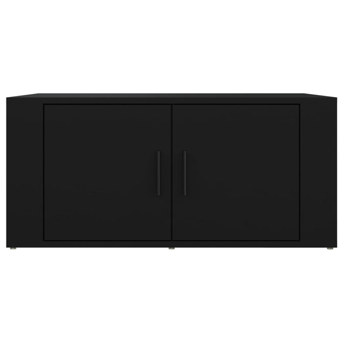 Tavolino da Salotto Nero 80x50x36 cm in Legno Multistrato 816513