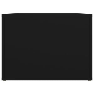 Tavolino da Salotto Nero 80x50x36 cm in Legno Multistrato 816513