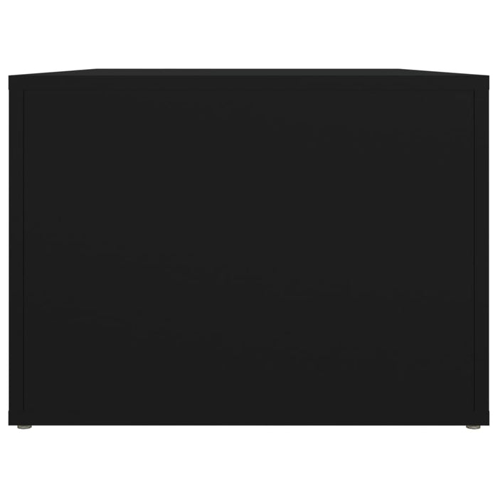 Tavolino da Salotto Nero 80x50x36 cm in Legno Multistrato 816513