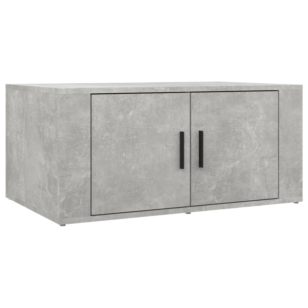 Tavolino Salotto Grigio Cemento 80x50x36 cm Legno Multistrato 816516