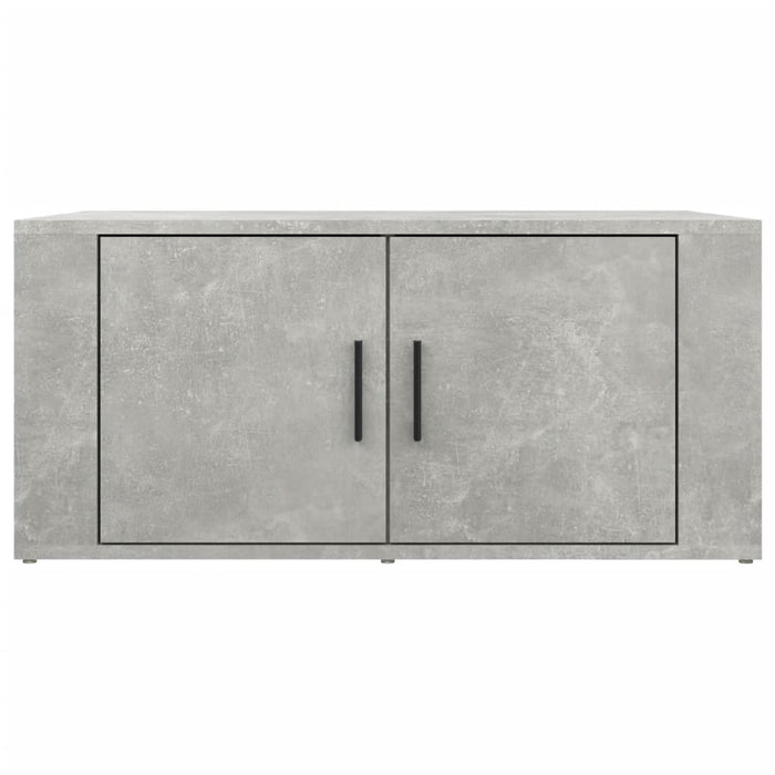 Tavolino Salotto Grigio Cemento 80x50x36 cm Legno Multistrato 816516