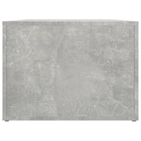 Tavolino Salotto Grigio Cemento 80x50x36 cm Legno Multistrato 816516