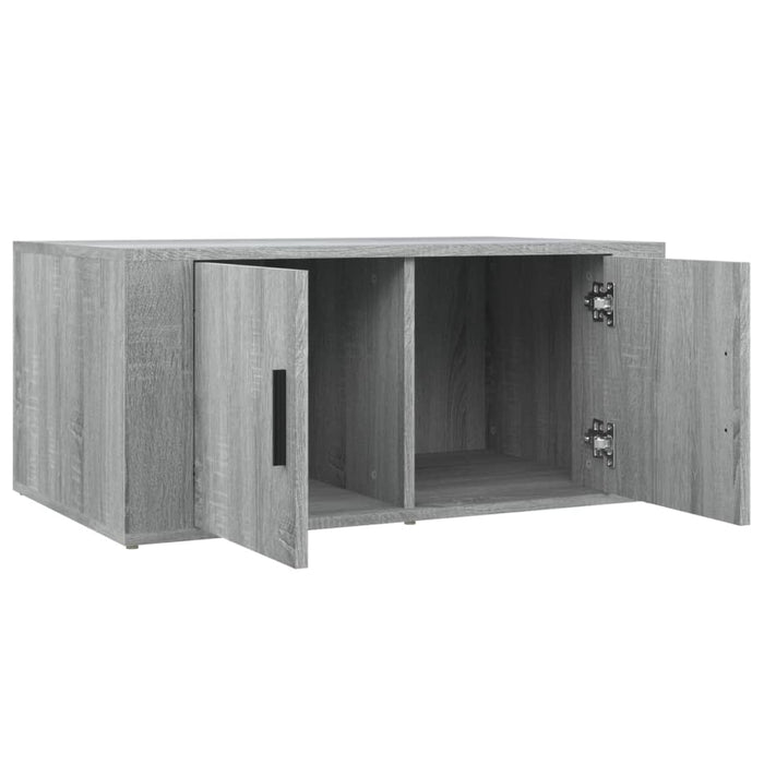 Tavolino da Salotto Grigio Sonoma 80x50x36 cm Legno Multistrato 816518