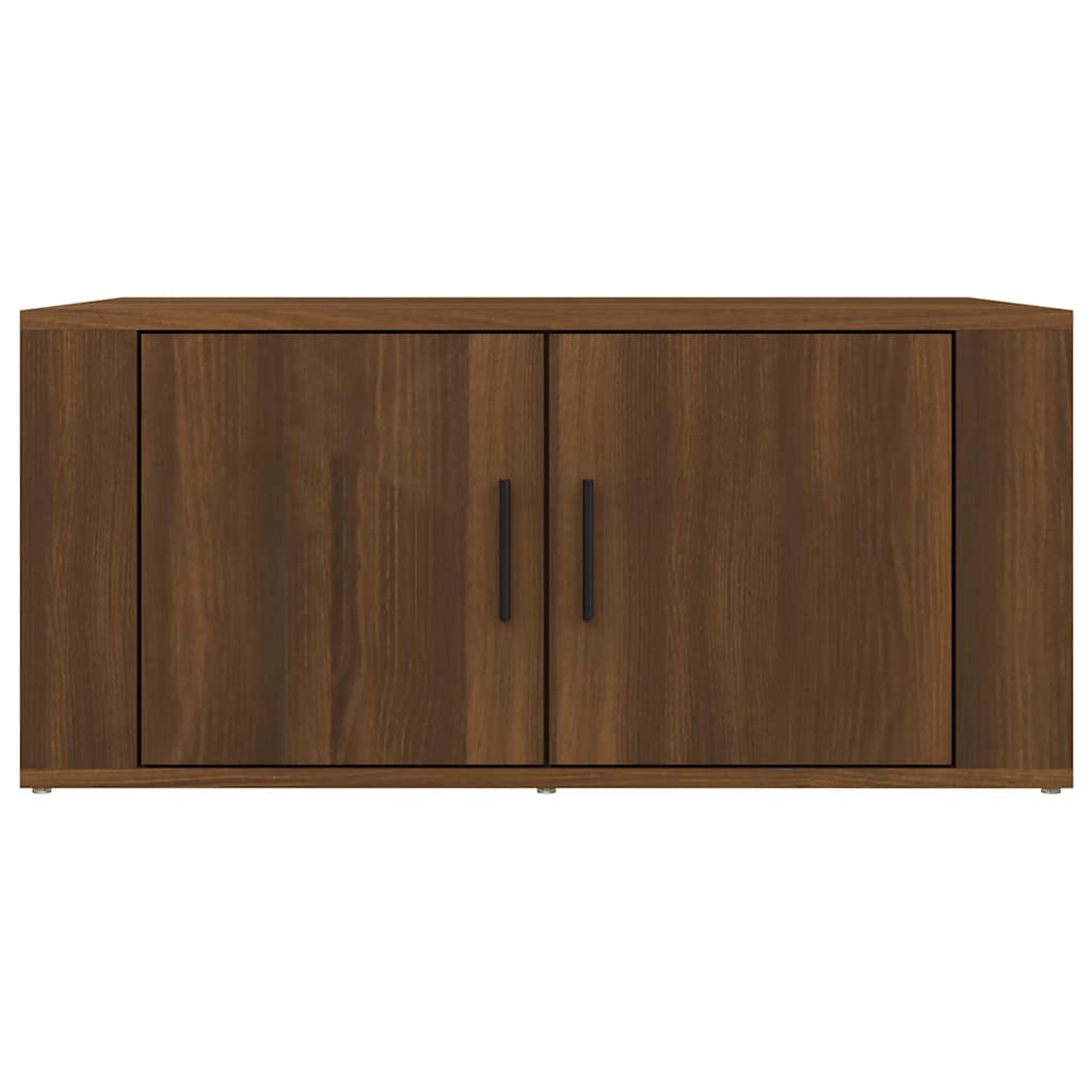 Tavolino da Salotto Rovere Marrone 80x50x36cm Legno Multistrato