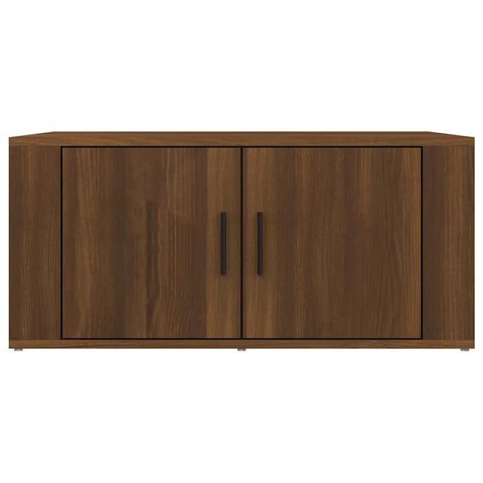 Tavolino da Salotto Rovere Marrone 80x50x36cm Legno Multistrato