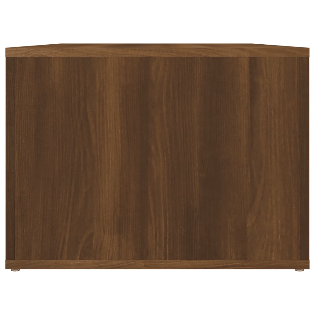 Tavolino da Salotto Rovere Marrone 80x50x36cm Legno Multistrato 816519