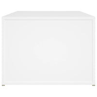 Tavolino da Salotto Bianco 100x50x36 cm in Legno Multistrato