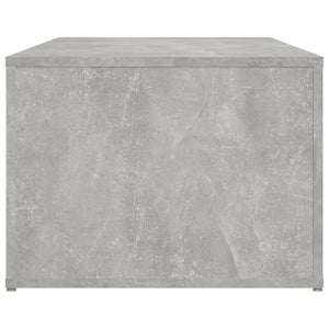 Tavolino Salotto Grigio Cemento 100x50x36 cm Legno Multistrato 816524