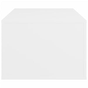 Tavolino da Salotto Bianco 100x50,5x35 cm in Legno Multistrato