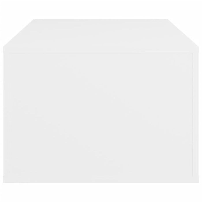 Tavolino da Salotto Bianco 100x50,5x35 cm in Legno Multistrato