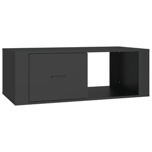 Tavolino da Salotto Nero 100x50,5x35 cm in Legno Multistrato 816537