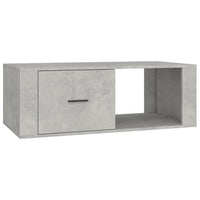 Tavolino Salotto Grigio Cemento 100x50,5x35cm Legno Multistrato 816540