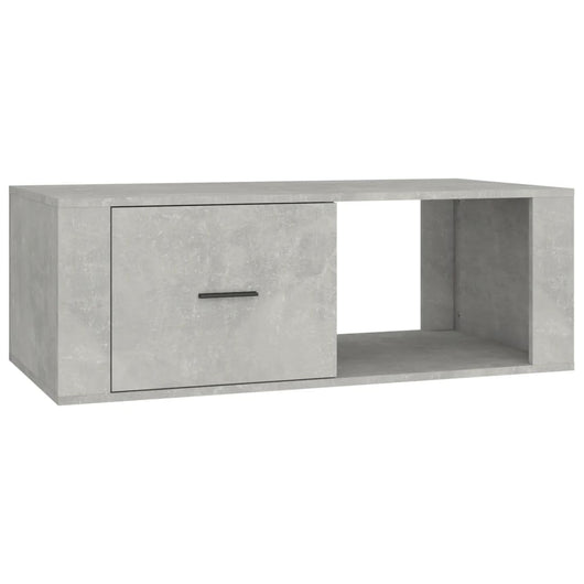 Tavolino Salotto Grigio Cemento 100x50,5x35cm Legno Multistrato 816540