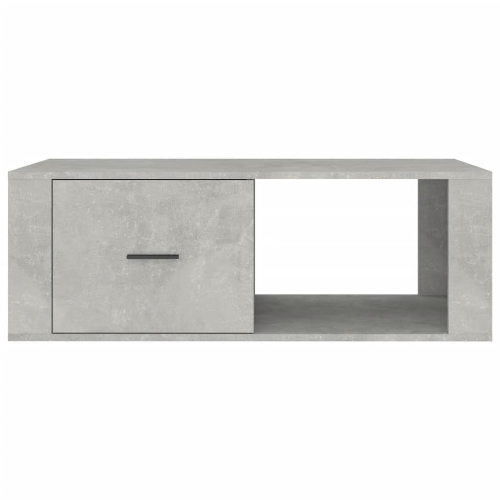 Tavolino Salotto Grigio Cemento 100x50,5x35cm Legno Multistrato 816540