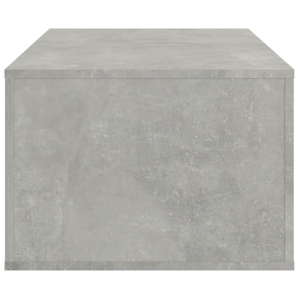 Tavolino Salotto Grigio Cemento 100x50,5x35cm Legno Multistrato 816540