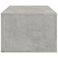 Tavolino Salotto Grigio Cemento 100x50,5x35cm Legno Multistrato 816540