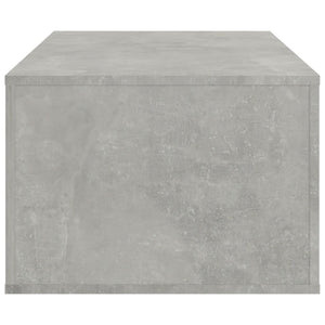 Tavolino Salotto Grigio Cemento 100x50,5x35cm Legno Multistrato 816540