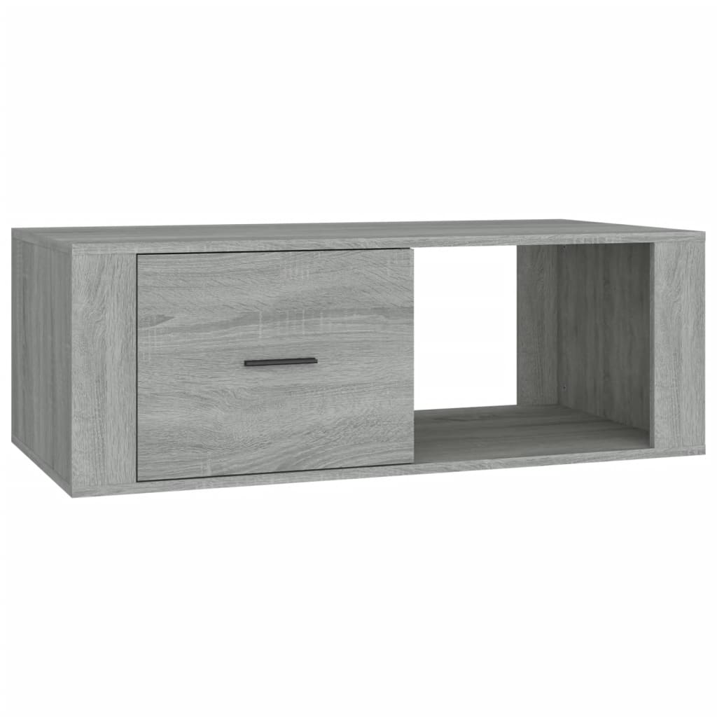 Tavolino Salotto Grigio Sonoma 100x50,5x35 cm Legno Multistrato 816542