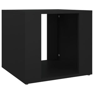 Comodino Nero 41x40x36 cm in Legno Multistrato 816545