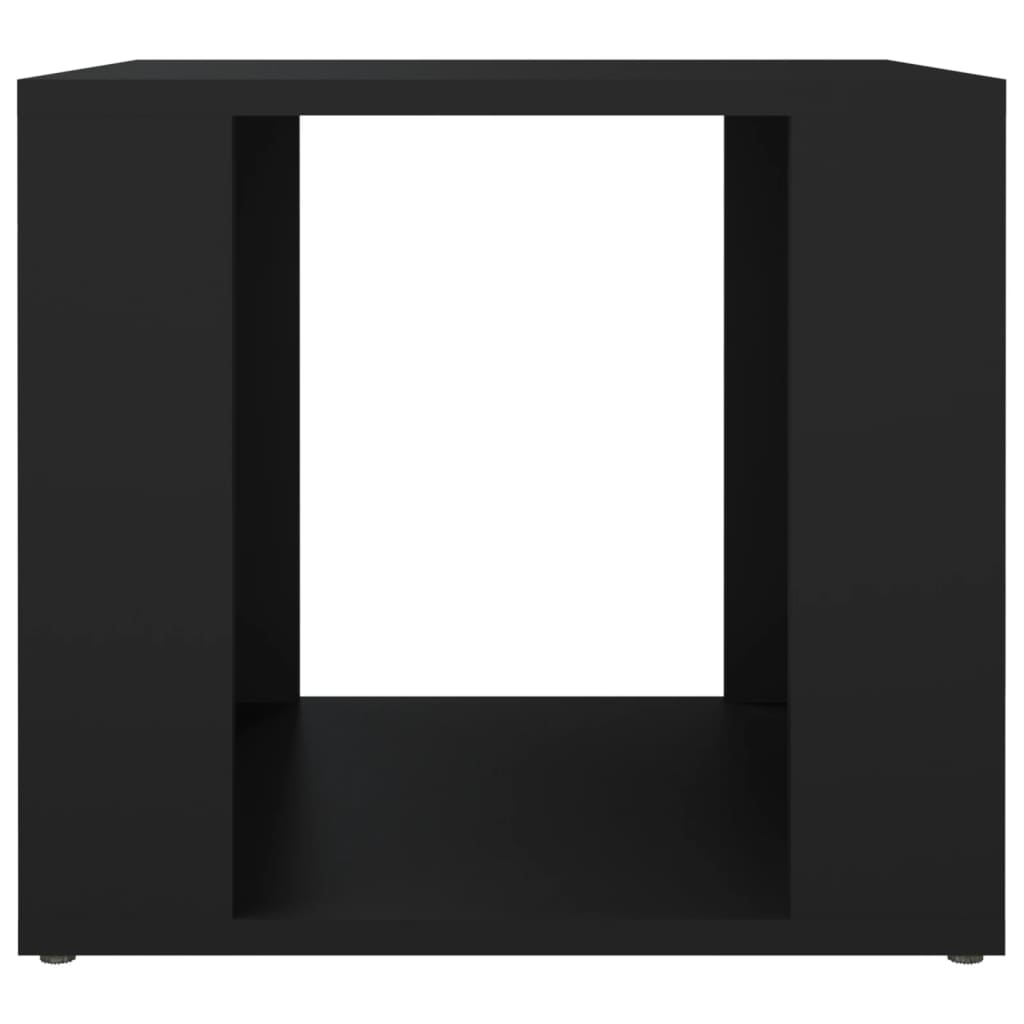 Comodino Nero 41x40x36 cm in Legno Multistrato 816545