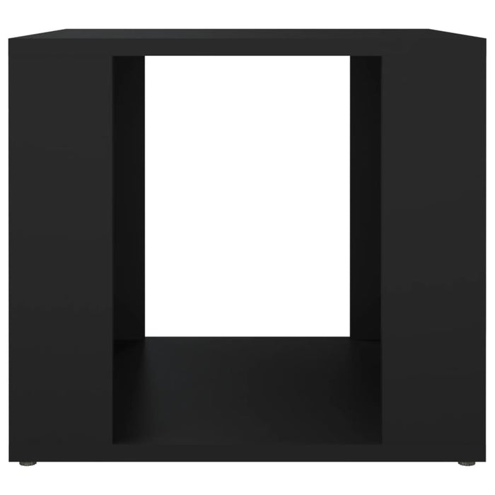 Comodino Nero 41x40x36 cm in Legno Multistrato 816545