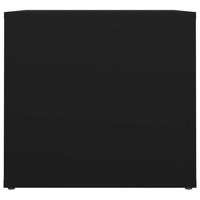 Comodino Nero 41x40x36 cm in Legno Multistrato 816545