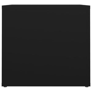 Comodino Nero 41x40x36 cm in Legno Multistrato 816545