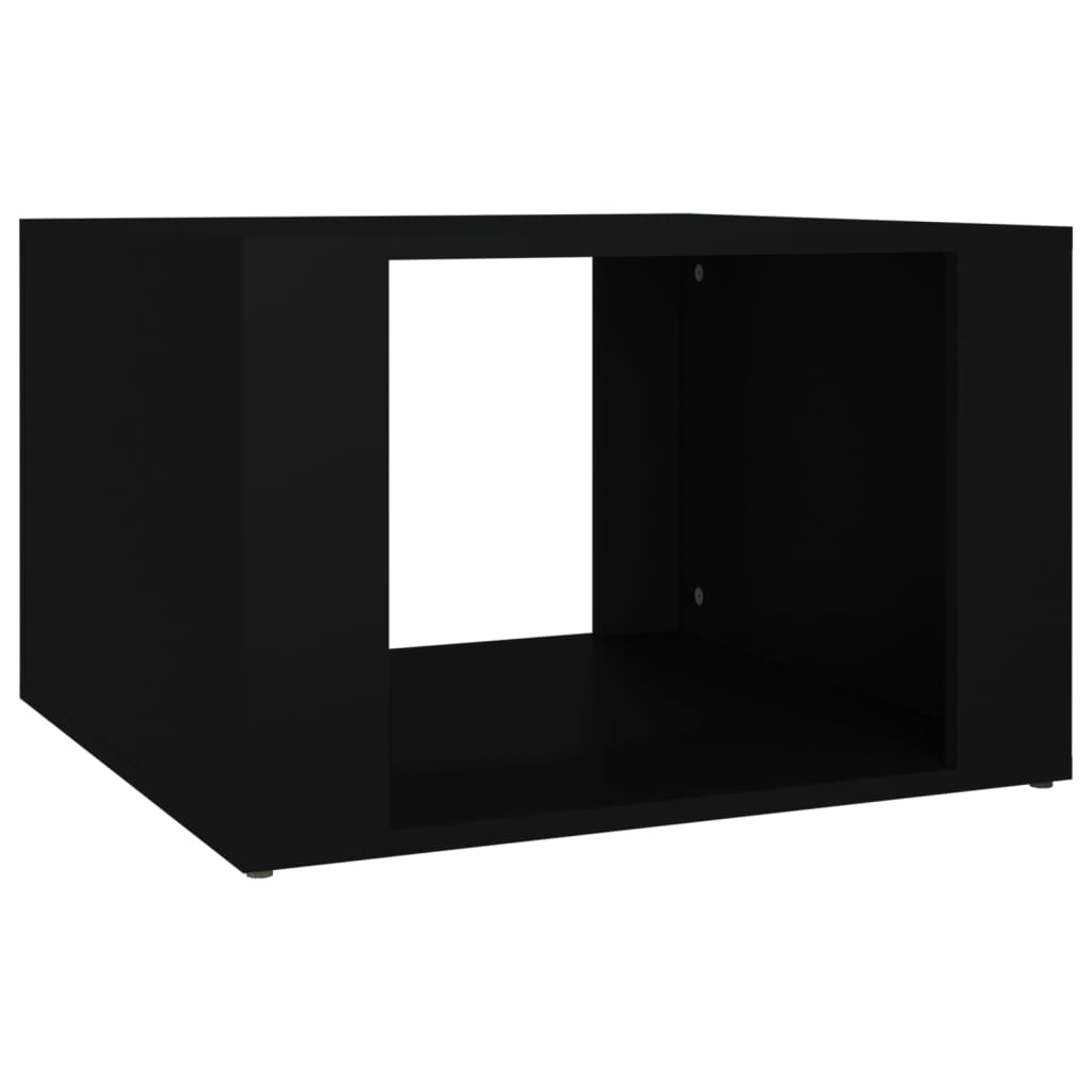 Comodino Nero 57x55x36 cm in Legno Multistrato 816553