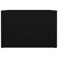 Comodino Nero 57x55x36 cm in Legno Multistrato 816553