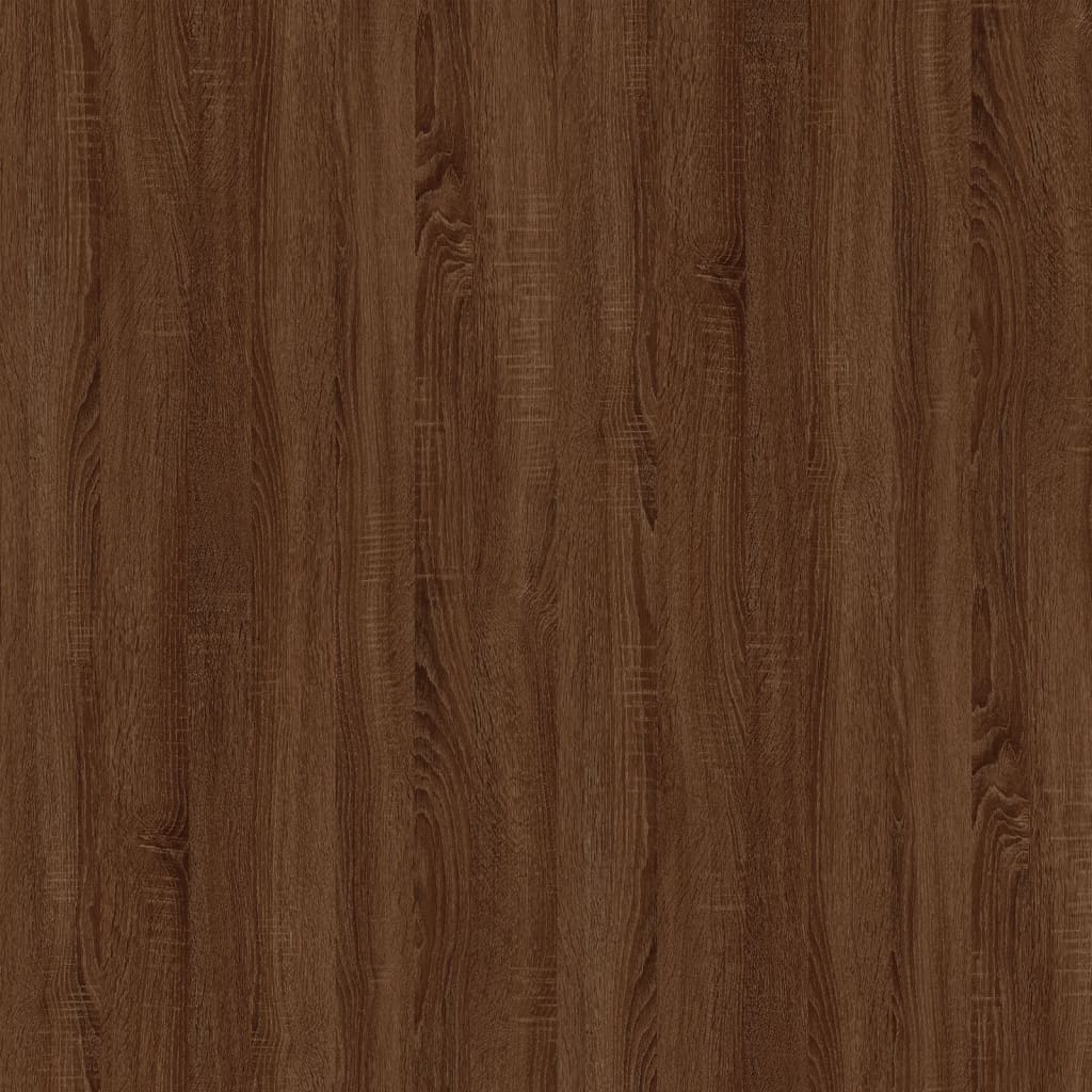 Comodino Rovere Marrone 57x55x36 cm in Legno Multistrato cod mxl 30101