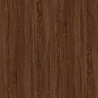 Comodino Rovere Marrone 57x55x36 cm in Legno Multistrato 816559