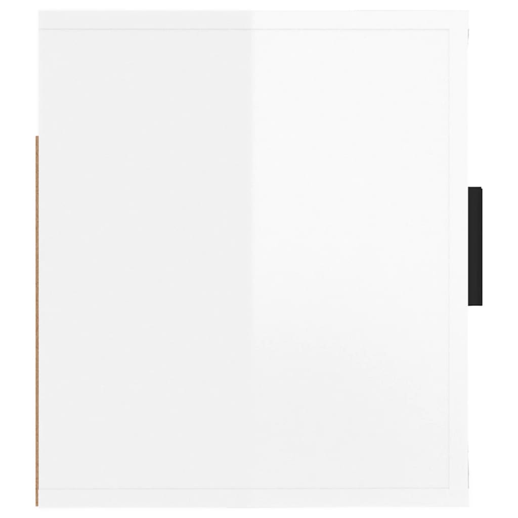 Mobile Porta TV a Parete Bianco Lucido 57x34,5x40 cm