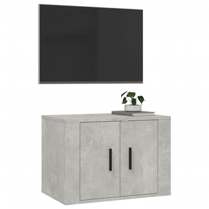 Mobile Porta TV a Parete Grigio Cemento 57x34,5x40 cm 816620