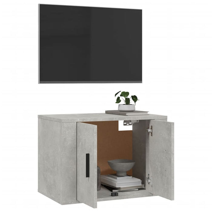 Mobile Porta TV a Parete Grigio Cemento 57x34,5x40 cm 816620