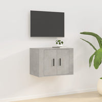 Mobile Porta TV a Parete Grigio Cemento 57x34,5x40 cm 816620