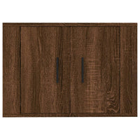 Mobile Porta TV a Parete Rovere Marrone 57x34,5x40 cm