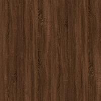 Mobile Porta TV a Parete Rovere Marrone 57x34,5x40 cm