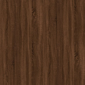 Mobile Porta TV a Parete Rovere Marrone 57x34,5x40 cm